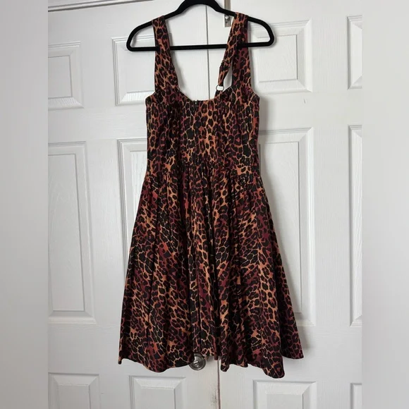 XL Pinup Couture Deadly Dames Leopard Print Vera Dress - Picture 3 of 6
